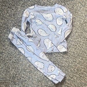 Carter's Gray Ghost Print Kids Pajama Set